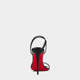 CHRISTIAN LOUBOUTIN  Rosalie 黑色細帶 10 cm 高跟鞋