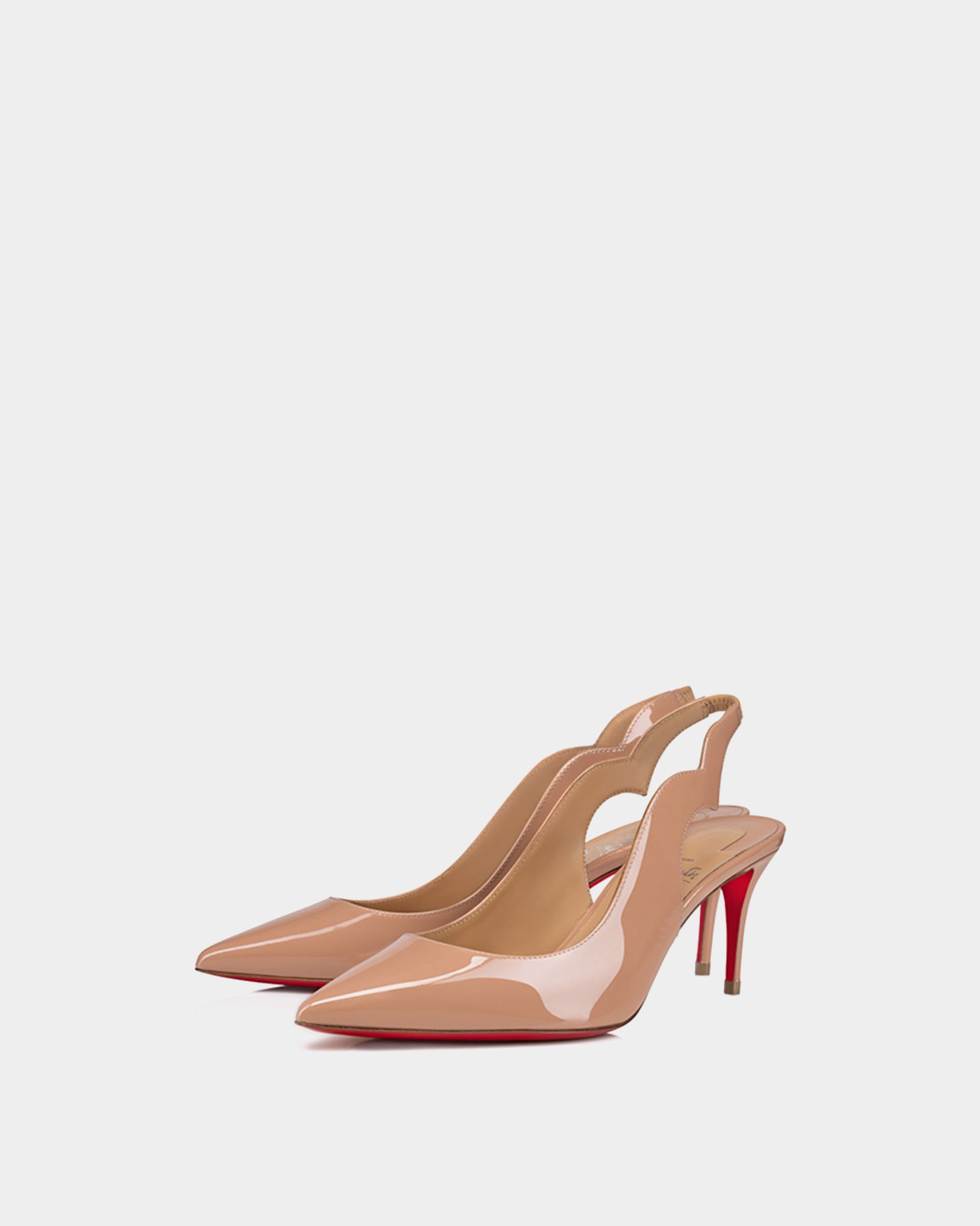 CHRISTIAN LOUBOUTIN Hot Chick 裸色波浪 5.5 cm 跟鞋