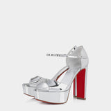 Christian Louboutin 金屬 13 cm 高跟厚底跟鞋