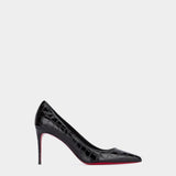 Christian Louboutin Kate 8.5 cm 鱷魚壓紋高跟鞋