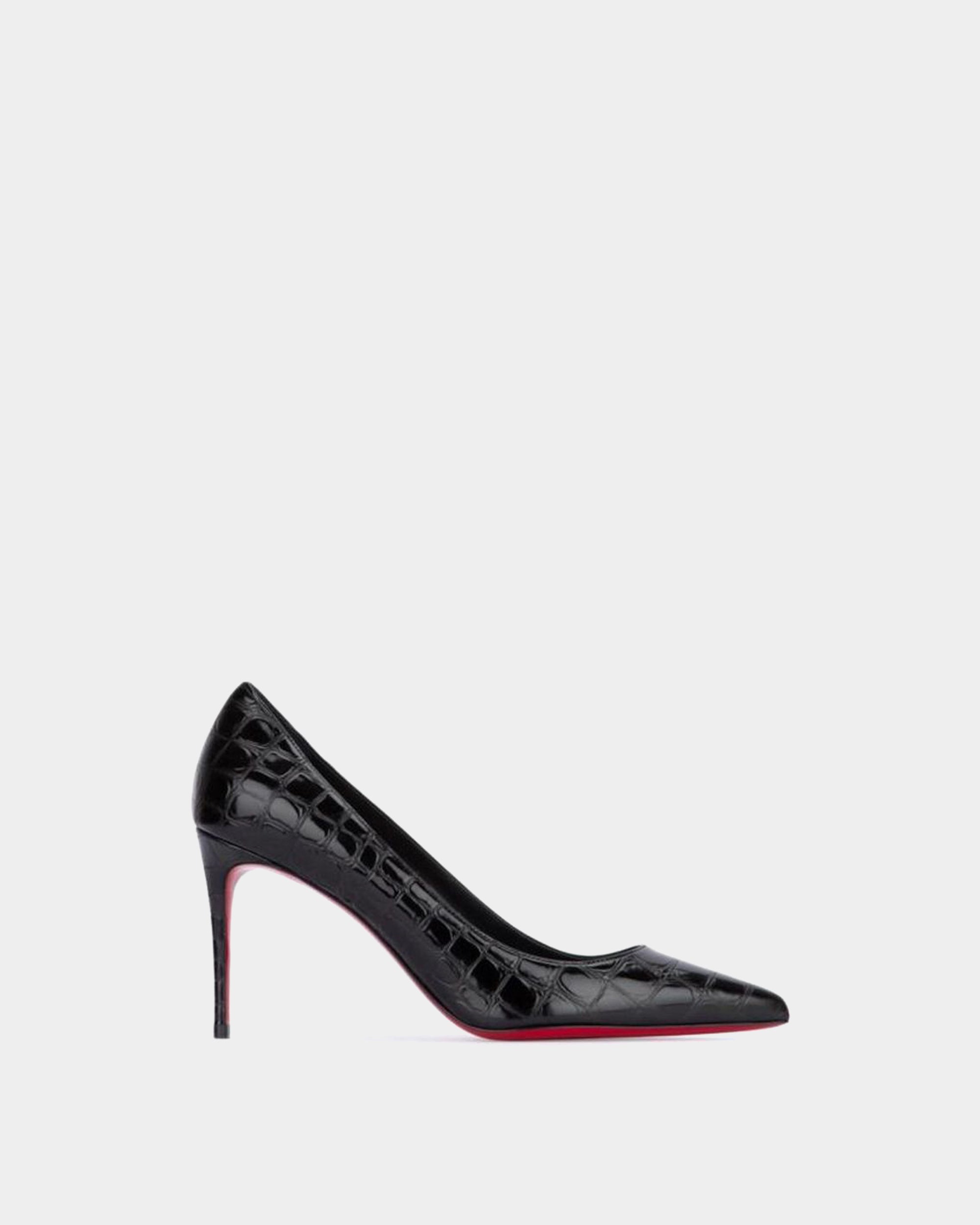 CHRISTIAN LOUBOUTIN Kate 8.5 cm 鱷魚壓紋高跟鞋