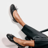 CHRISTIAN LOUBOUTIN Sweetie Jane 黑色鉚釘芭蕾平底鞋