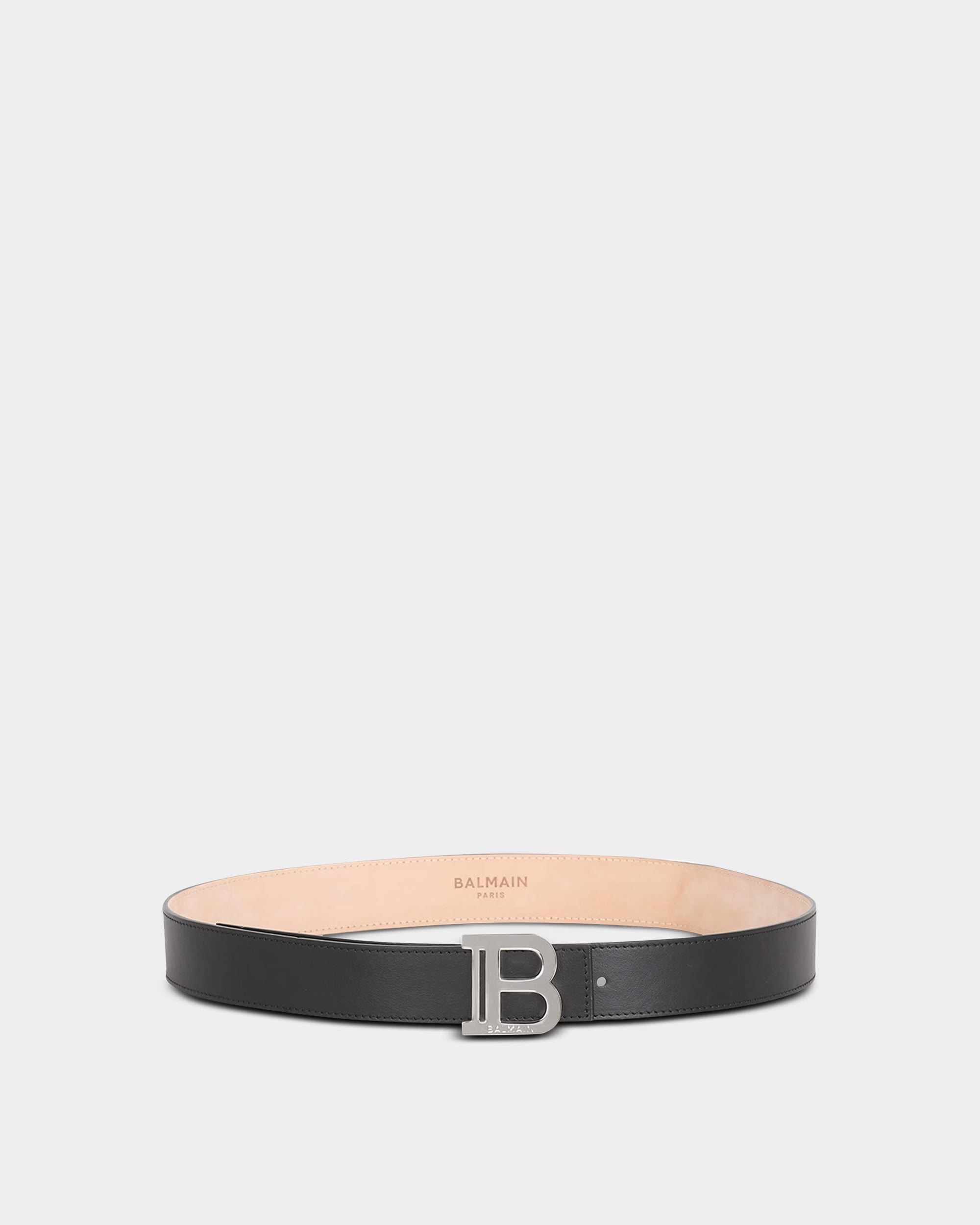 BALMAIN Gold B-shaped buckle belt 35MM 