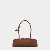 ALAÏA 駝色皮革肩背包