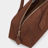 ALAÏA 駝色皮革肩背包