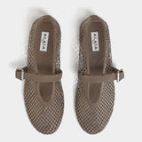 ALAÏA 璀璨水鑽網紗瑪莉珍鞋