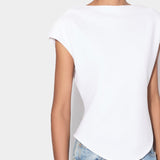 ALAÏA 圓弧下擺連袖棉質 T-shirt